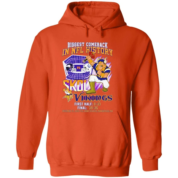 Vikings Biggest Comeback In Nfl History Skol Vikings Hoodie - Image 6