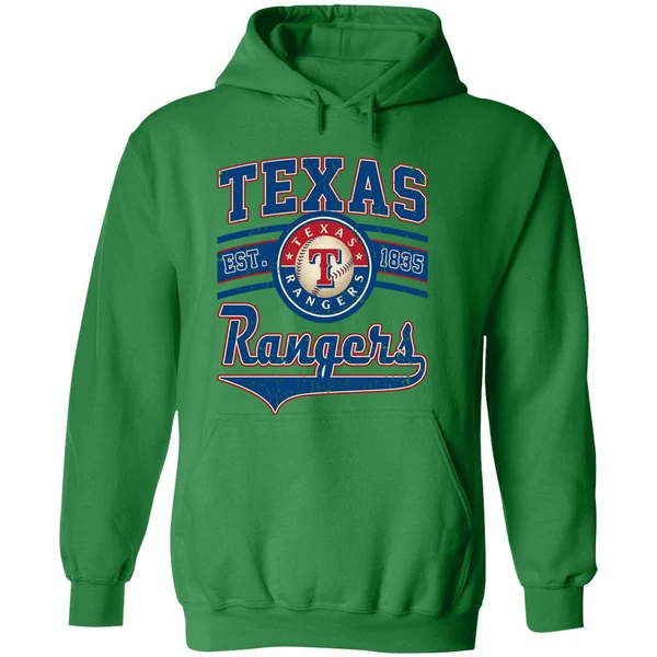 Vintage Texas Est 1835 Texas Rangers Hoodie - Image 2