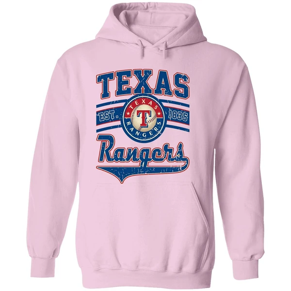 Vintage Texas Est 1835 Texas Rangers Hoodie - Image 5