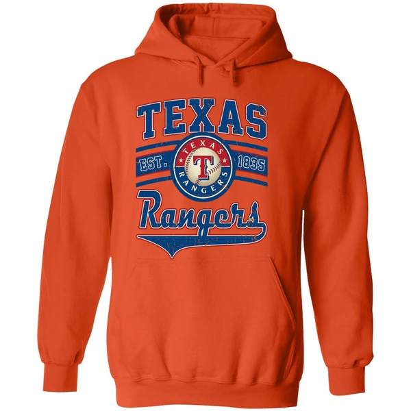 Vintage Texas Est 1835 Texas Rangers Hoodie - Image 6