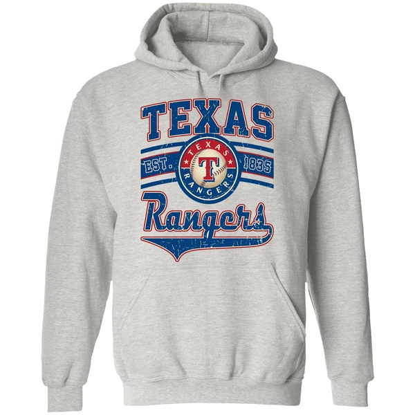 Vintage Texas Est 1835 Texas Rangers Hoodie - Image 9