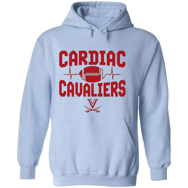 Virginia Cavaliers Cardiac Cavaliers Heart Rate Hoodie - Image 4