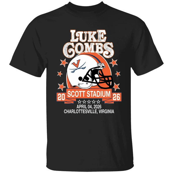 Virginia Cavaliers Helmet Luke Combs Scott Stadium Charlottesville Virginia Shirt