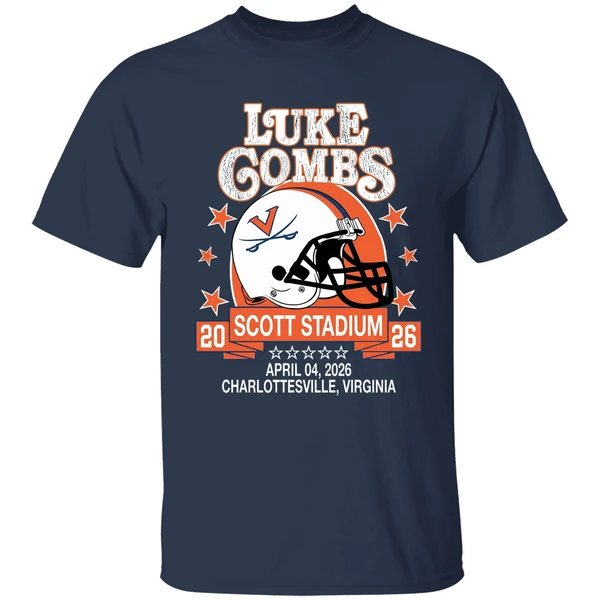 Virginia Cavaliers Helmet Luke Combs Scott Stadium Charlottesville Virginia Shirt - Image 5