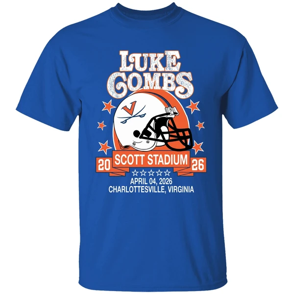 Virginia Cavaliers Helmet Luke Combs Scott Stadium Charlottesville Virginia Shirt - Image 8