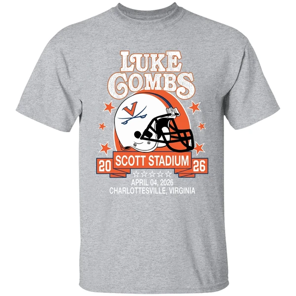 Virginia Cavaliers Helmet Luke Combs Scott Stadium Charlottesville Virginia Shirt - Image 9
