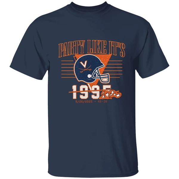 Virginia Cavaliers Uva Football Party Like Its 2025 Shirt - Image 4