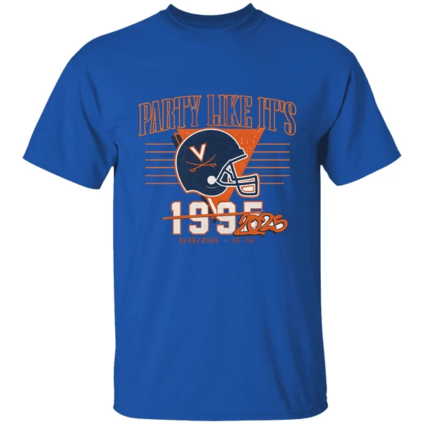 Virginia Cavaliers Uva Football Party Like Its 2025 Shirt - Image 7