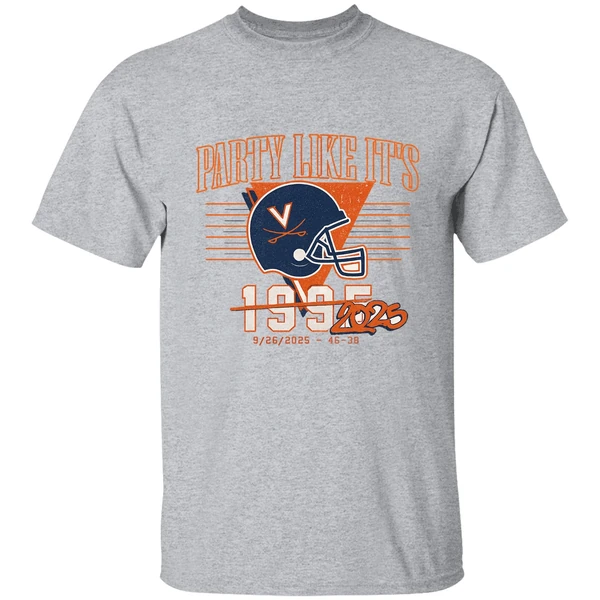 Virginia Cavaliers Uva Football Party Like Its 2025 Shirt - Image 8