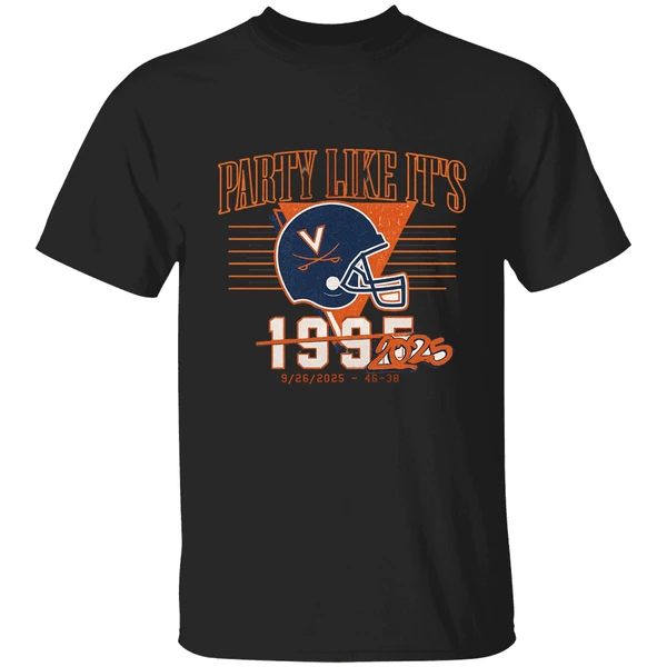 Virginia Cavaliers Uva Football Party Like Its 2025 Shirt - Image 9