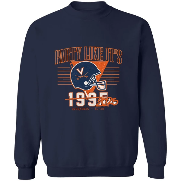 Virginia Cavaliers Uva Football Party Like Its 2025 Sweatshirt - Image 5