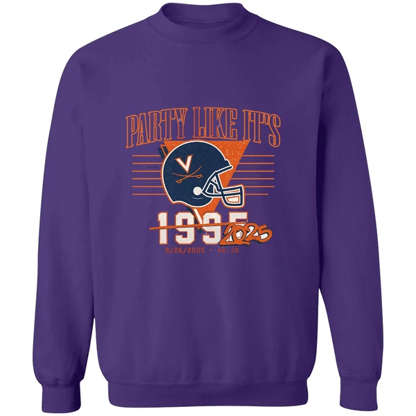 Virginia Cavaliers Uva Football Party Like Its 2025 Sweatshirt - Image 6