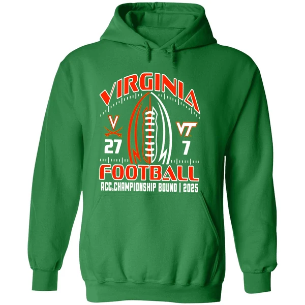 Virginia Football 2025 Battle Acc Championship Bound Score Hoodie - Image 2