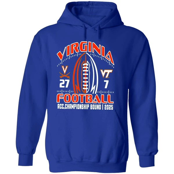 Virginia Football 2025 Battle Acc Championship Bound Score Hoodie - Image 7