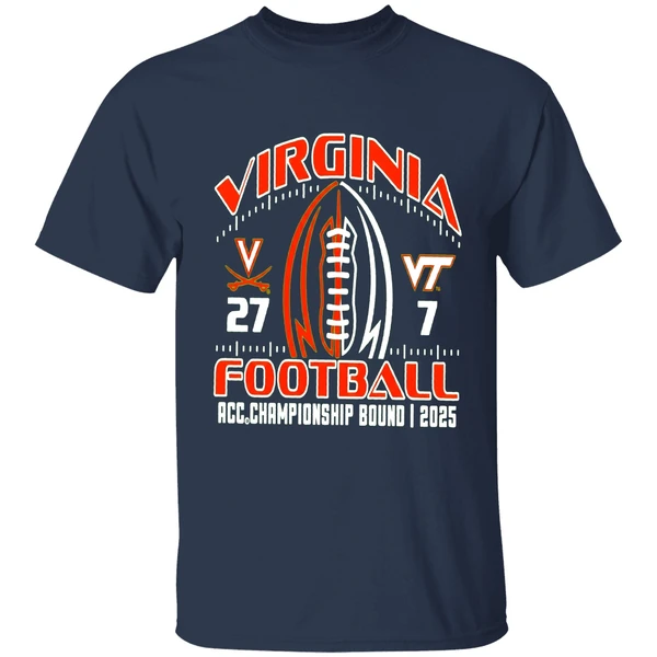 Virginia Football 2025 Battle Acc Championship Bound Score Shirt - Image 5