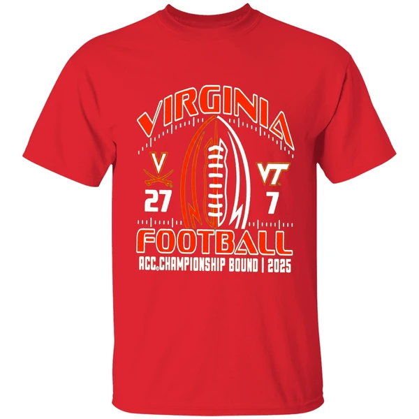 Virginia Football 2025 Battle Acc Championship Bound Score Shirt - Image 7