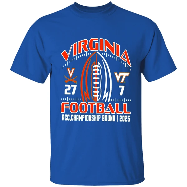 Virginia Football 2025 Battle Acc Championship Bound Score Shirt - Image 8