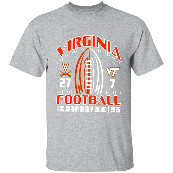 Virginia Football 2025 Battle Acc Championship Bound Score Shirt - Image 9