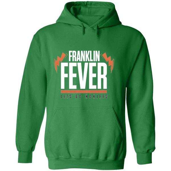 Virginia Tech Hokies Football Franklin Fever Lets Go Hokies Hoodie - Image 2