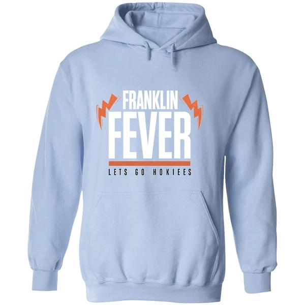 Virginia Tech Hokies Football Franklin Fever Lets Go Hokies Hoodie - Image 4