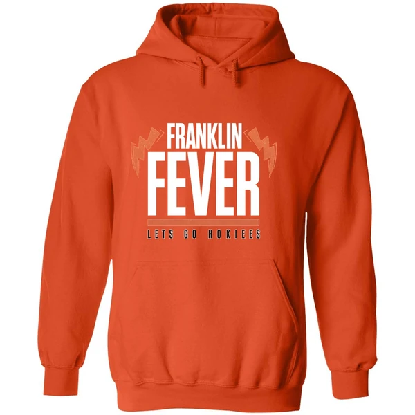 Virginia Tech Hokies Football Franklin Fever Lets Go Hokies Hoodie - Image 6