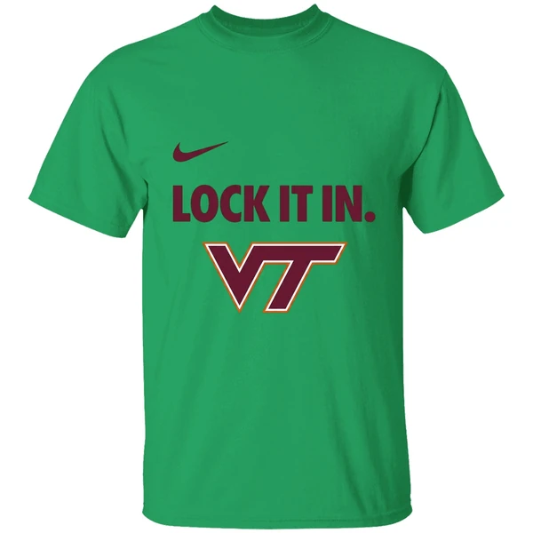 Virginia Tech Hokies Lock It In Logo Shirt - Image 2