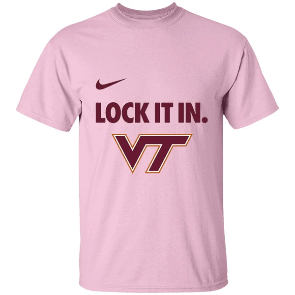 Virginia Tech Hokies Lock It In Logo Shirt - Image 3