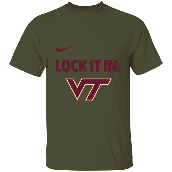 Virginia Tech Hokies Lock It In Logo Shirt - Image 4