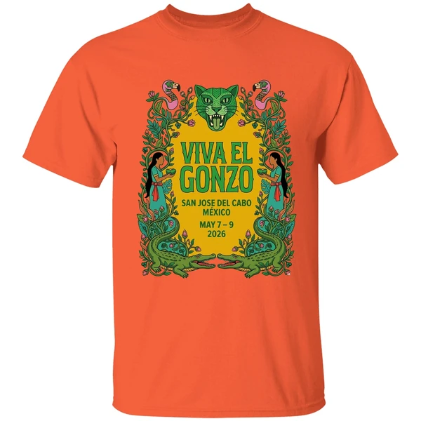 viva el gonzo 2026 merch golden mangrove shirt orange