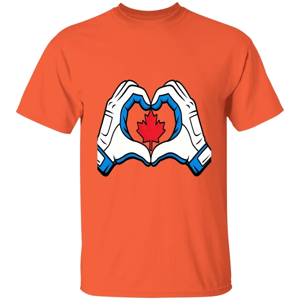 Vladimir Guerrero Jr Wearing Canada Heart Hands Shirt - Image 5