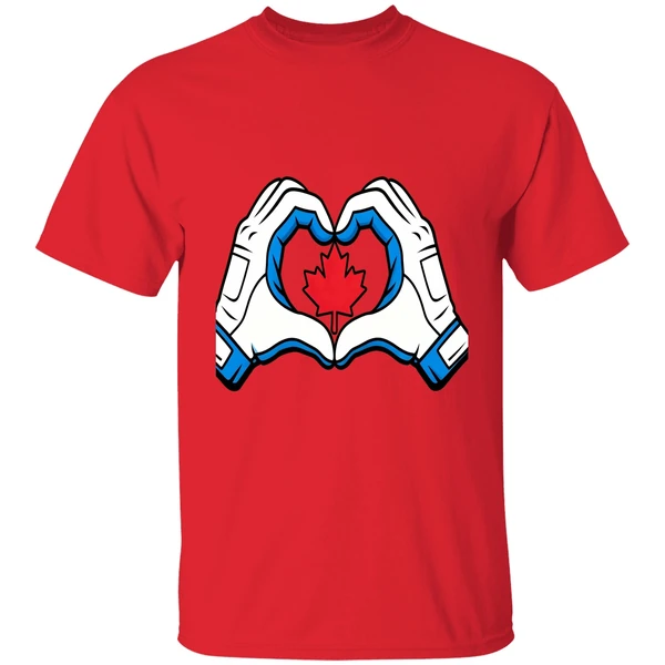 Vladimir Guerrero Jr Wearing Canada Heart Hands Shirt - Image 6