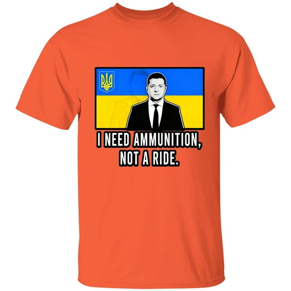 Volodymyr Zelensky I Need Ammunition Not A Ride Ukraine Pray Shirt - Image 5