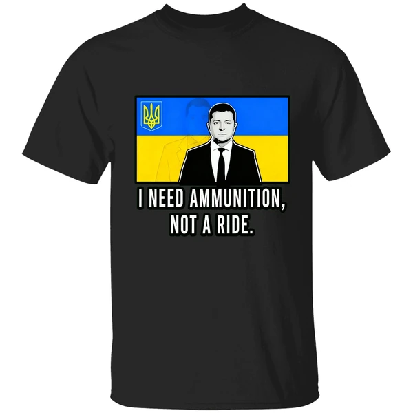 Volodymyr Zelensky I Need Ammunition Not A Ride Ukraine Pray Shirt - Image 9