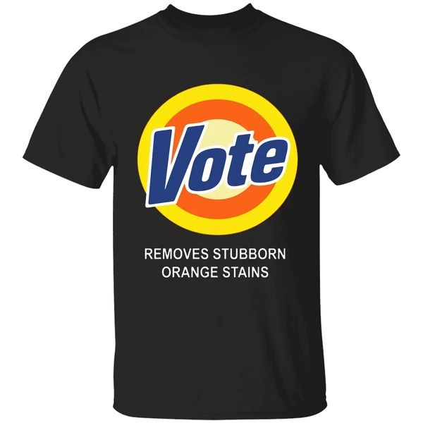 Vote Removes Stubborn Orange Stains Shirt
