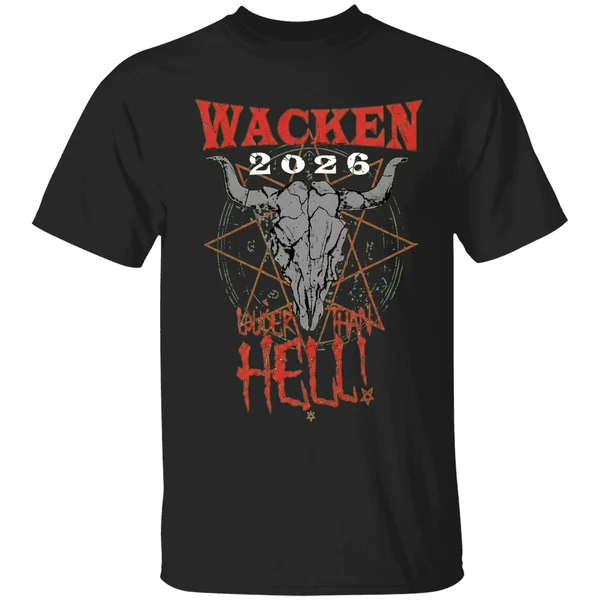Wacken Open Air 2026 Hell Party Collection Tee Louder Than Hell Party On Shirt