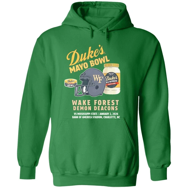 Wake Forest Demon Deacons 2026 Dukes Mayo Bowl Hoodie - Image 2