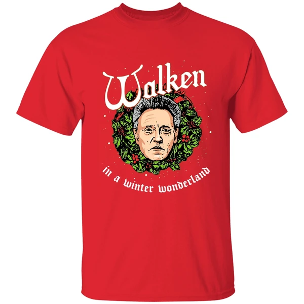 Walken In A Winter Wonderland Christmas Shirt - Image 7