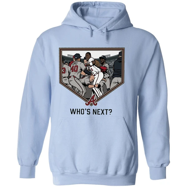 Walt Weiss Whos Next Braves Vs Angels Brawl Hoodie - Image 4