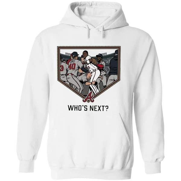 Walt Weiss Whos Next Braves Vs Angels Brawl Hoodie - Image 8