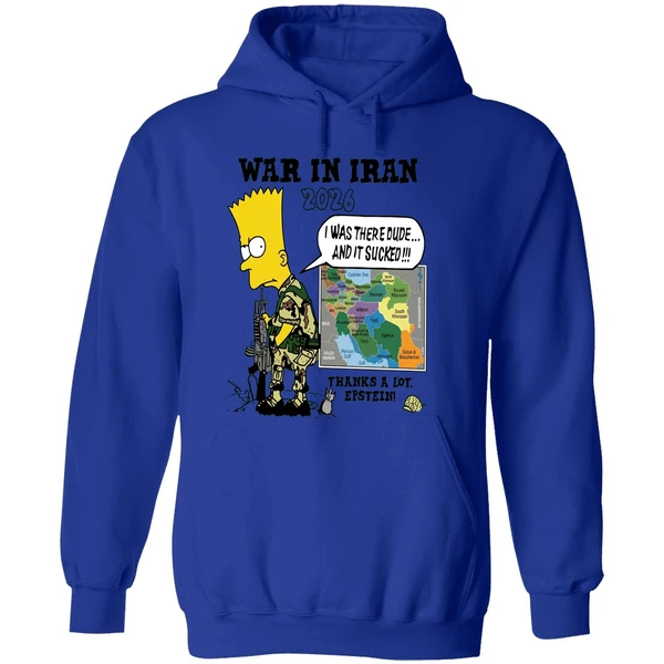 War In Iran Thanks A Lot Epstein The Simpsons Hoodie - Image 7