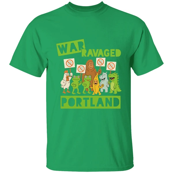 War Ravaged Portland Shirt Anti Fascism Frog Shirt - Image 8