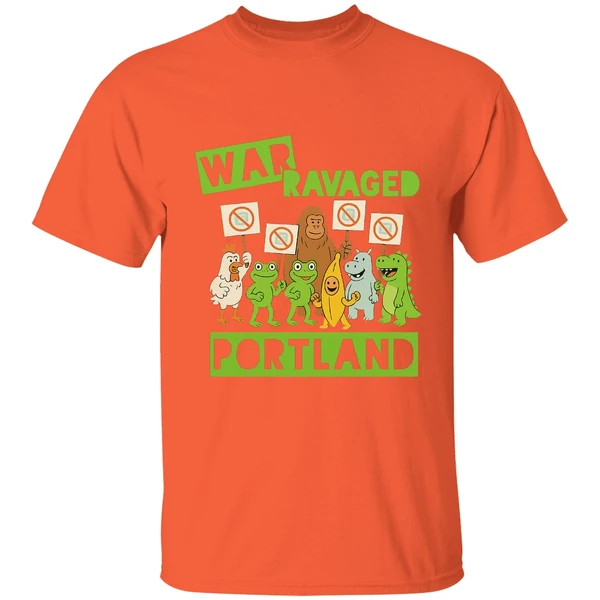War Ravaged Portland Shirt Anti Fascism Frog Shirt - Image 5