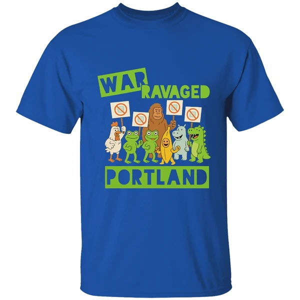 War Ravaged Portland Shirt Anti Fascism Frog Shirt - Image 7