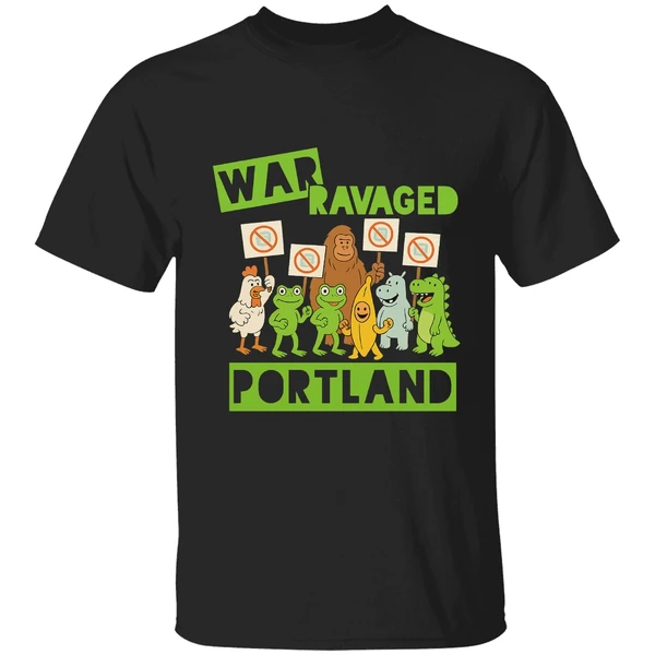War Ravaged Portland Shirt Anti Fascism Frog Shirt - Image 9
