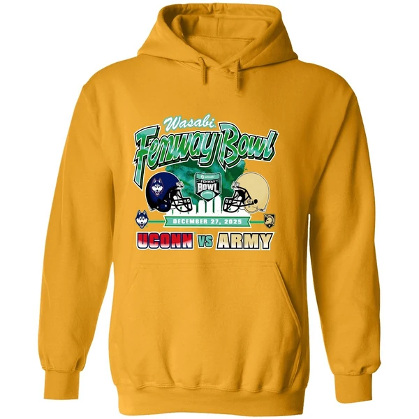 Wasabi Fenway Bowl Uconn Huskies Vs Army Black Knights Football Hoodie
