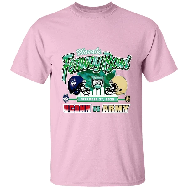 Wasabi Fenway Bowl Uconn Huskies Vs Army Black Knights Football Shirt - Image 3