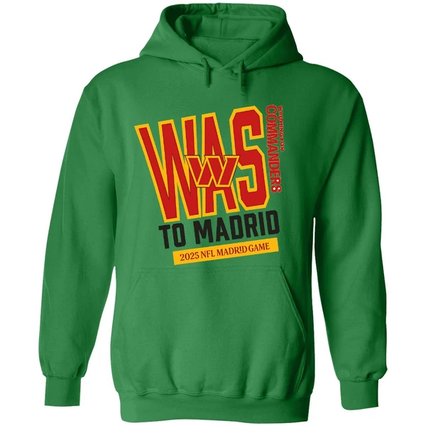 Washington Commanders 2025 To Madrid We Go Hoodie - Image 2