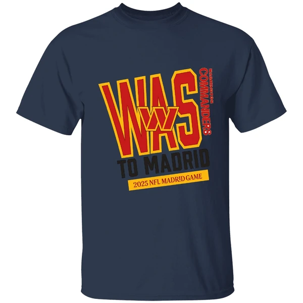 Washington Commanders 2025 To Madrid We Go Shirt - Image 4