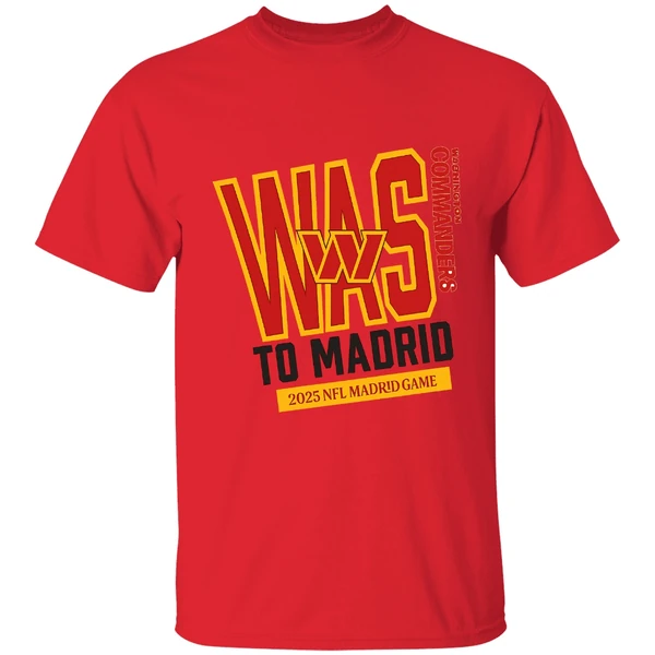 Washington Commanders 2025 To Madrid We Go Shirt - Image 6