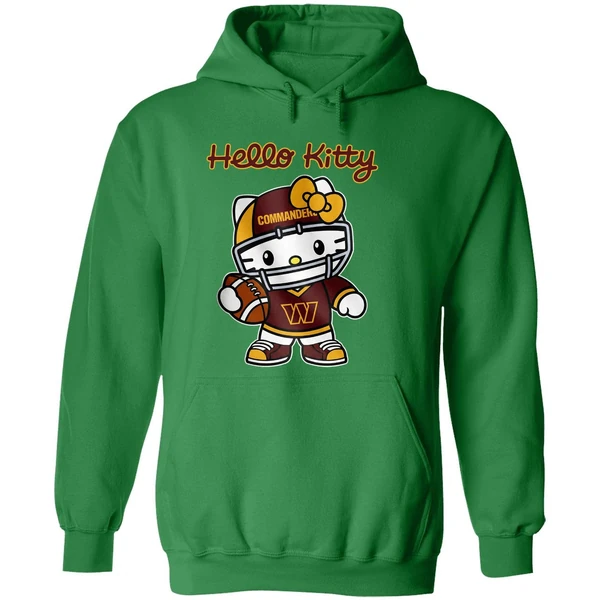 Washington Commanders Hello Kitty Hoodie - Image 2